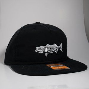 Striped Bass Snapback with Rope Detail